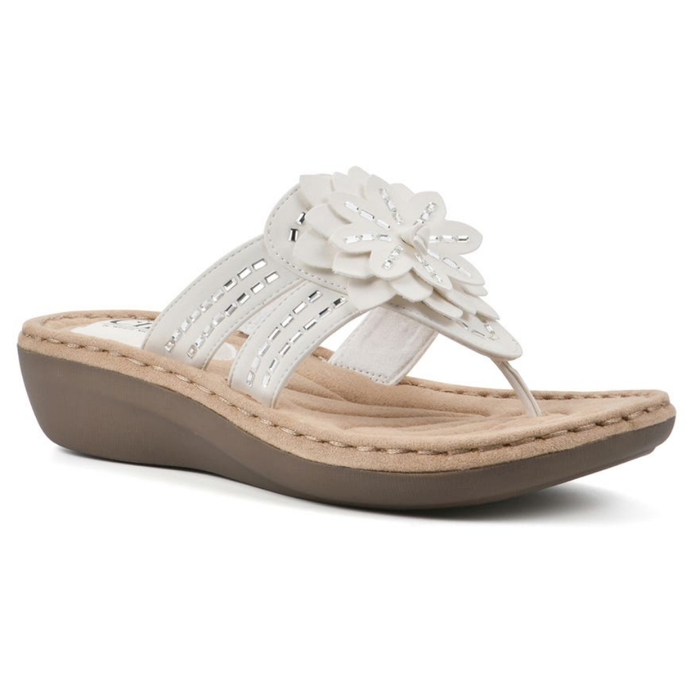 Cliffs by White Mountain Women's Cupcake II Thong Comfort Sandals size 10